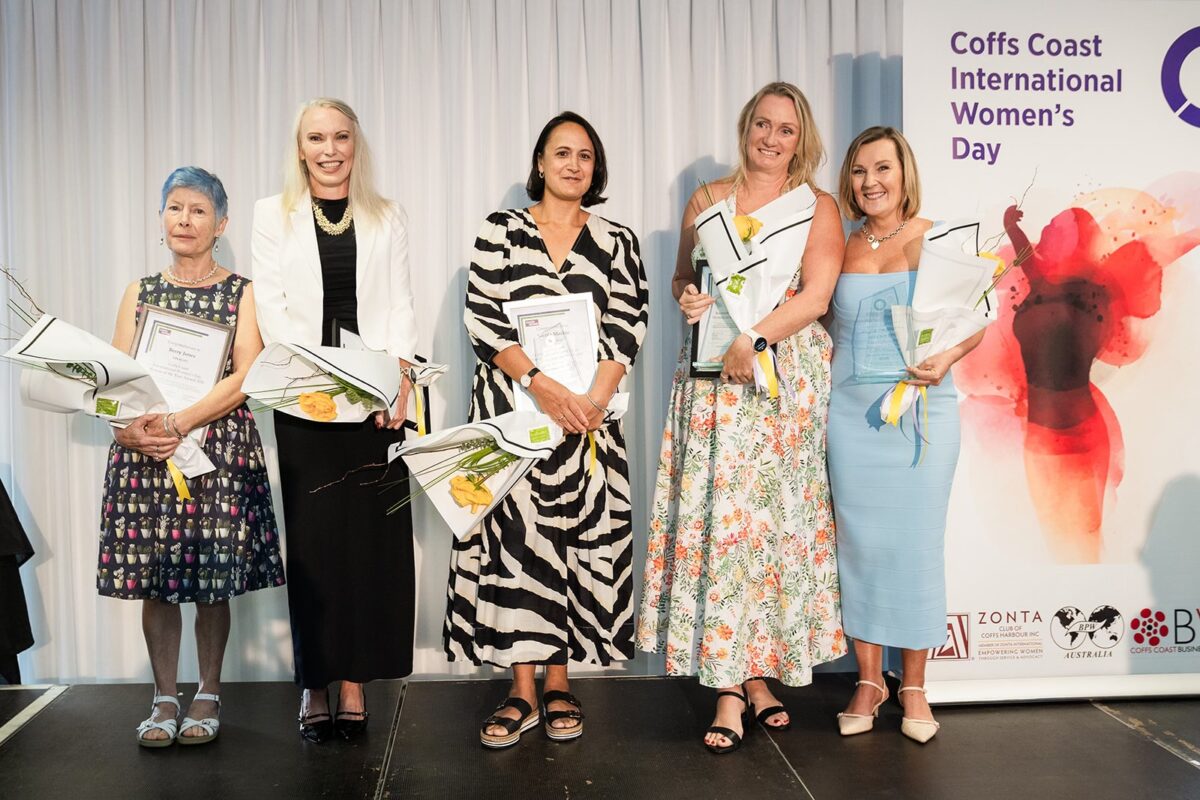 Nurse Berry with the other finalists