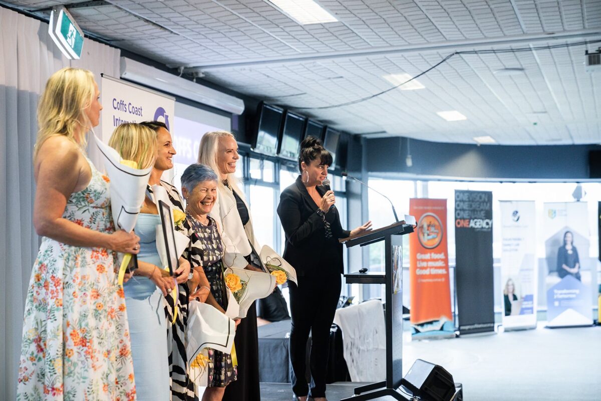 Nurse Berry with the other finalists