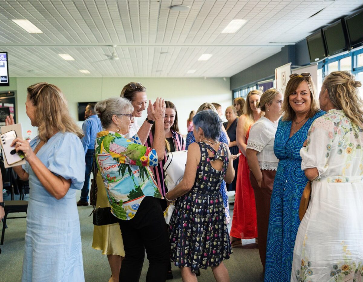 The team from Health Voyage enjoying the morning