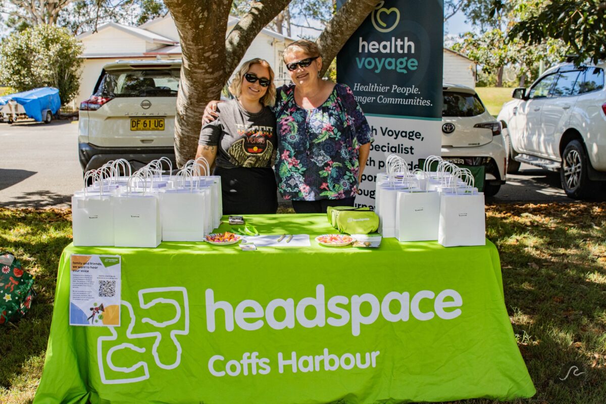 Alexa (left) and Janene (right) at the Care an Community Event in Nambucca Heads