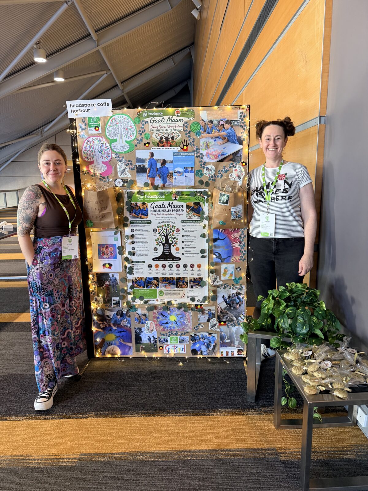 Madi (left) and Beck (right) displaying from the Gaali Maam program